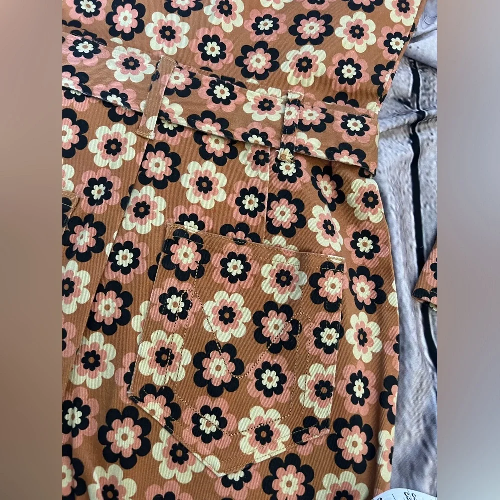 Show Me Your Mumu Outlaw Long Sleeve Dress in Aurora Floral Denim - Picture 12 of 14